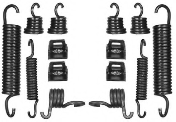 MGA K608619 Brake Set, drum brakes